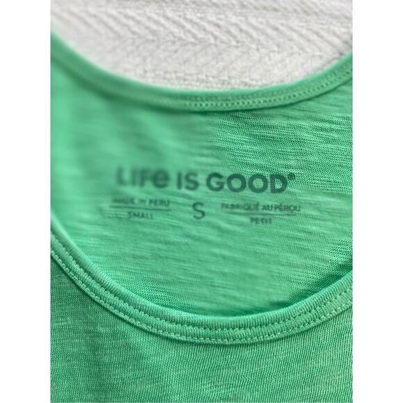 Life is Good Women’s SMALL “Take Me To The Ocean” Flip Flop Tank Top - Picture 4 of 8